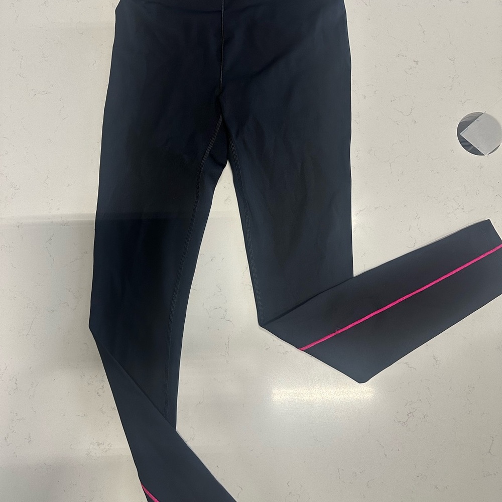 Savage X Fenty Black Leggings with Pink Accent